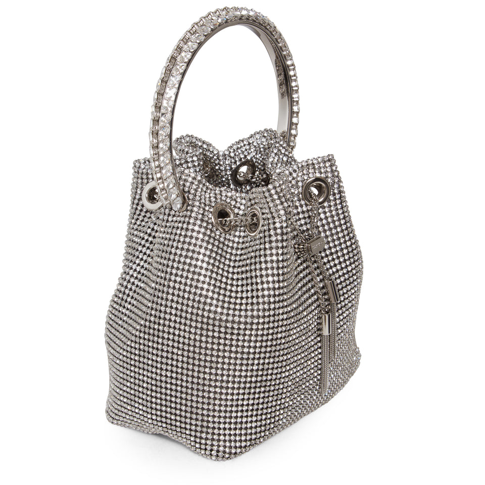 ''Bon Bon Mini'' bag with silver crystals