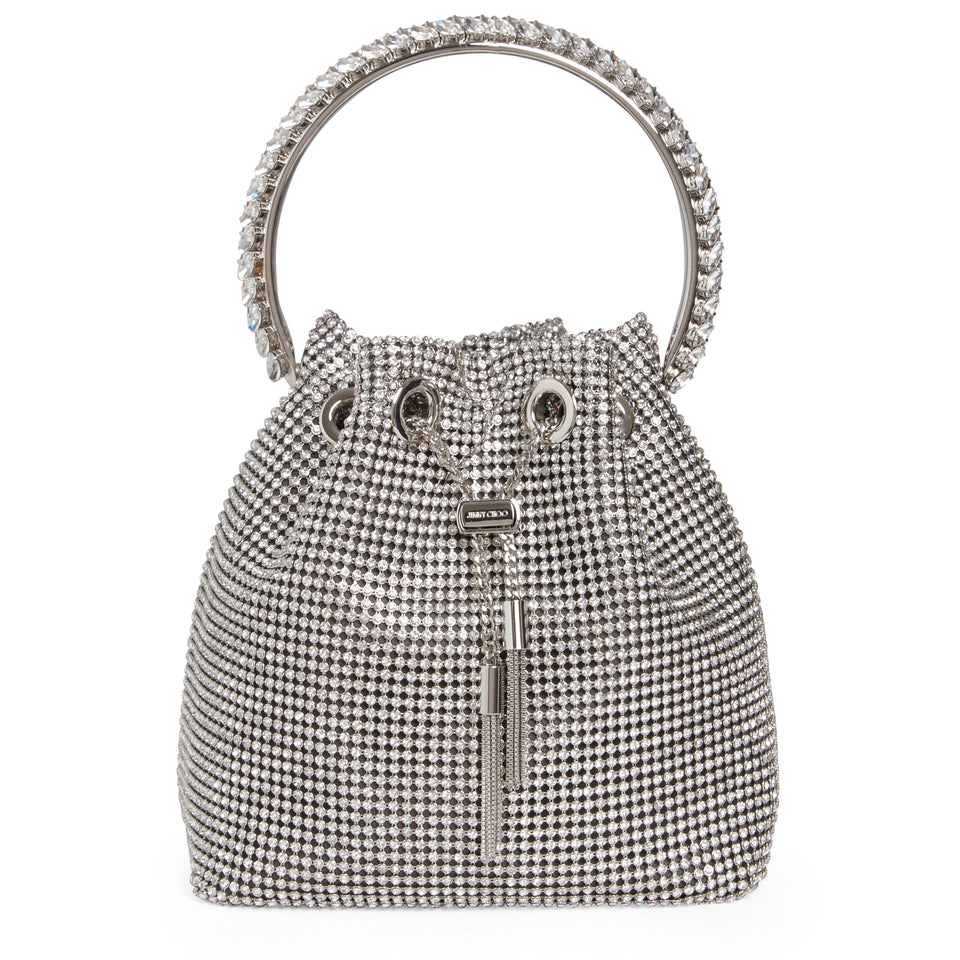 ''Bon Bon Mini'' bag with silver crystals
