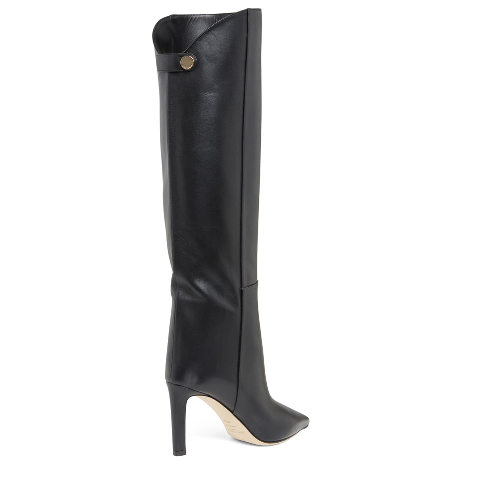 ''Alizze 85'' boot in black leather
