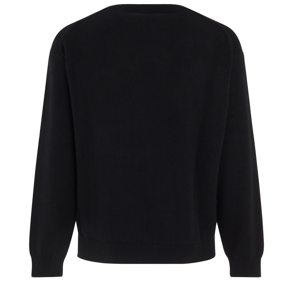 ''Kenzo Tiger Academy'' sweater in black wool