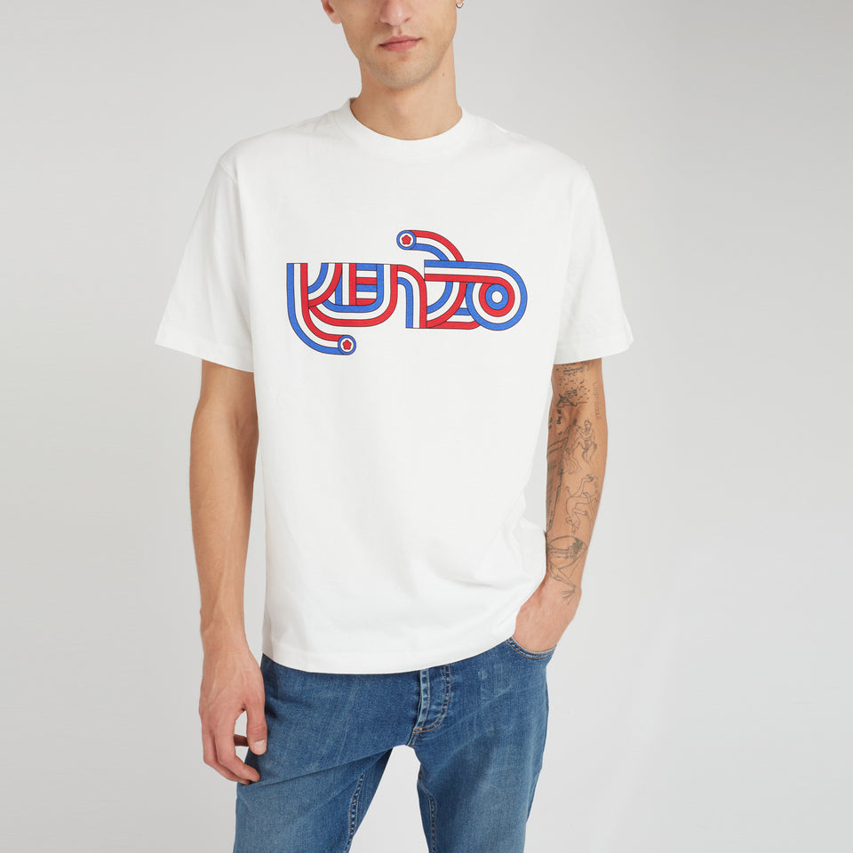T-shirt ''Kenzo Target'' in cotone bianca