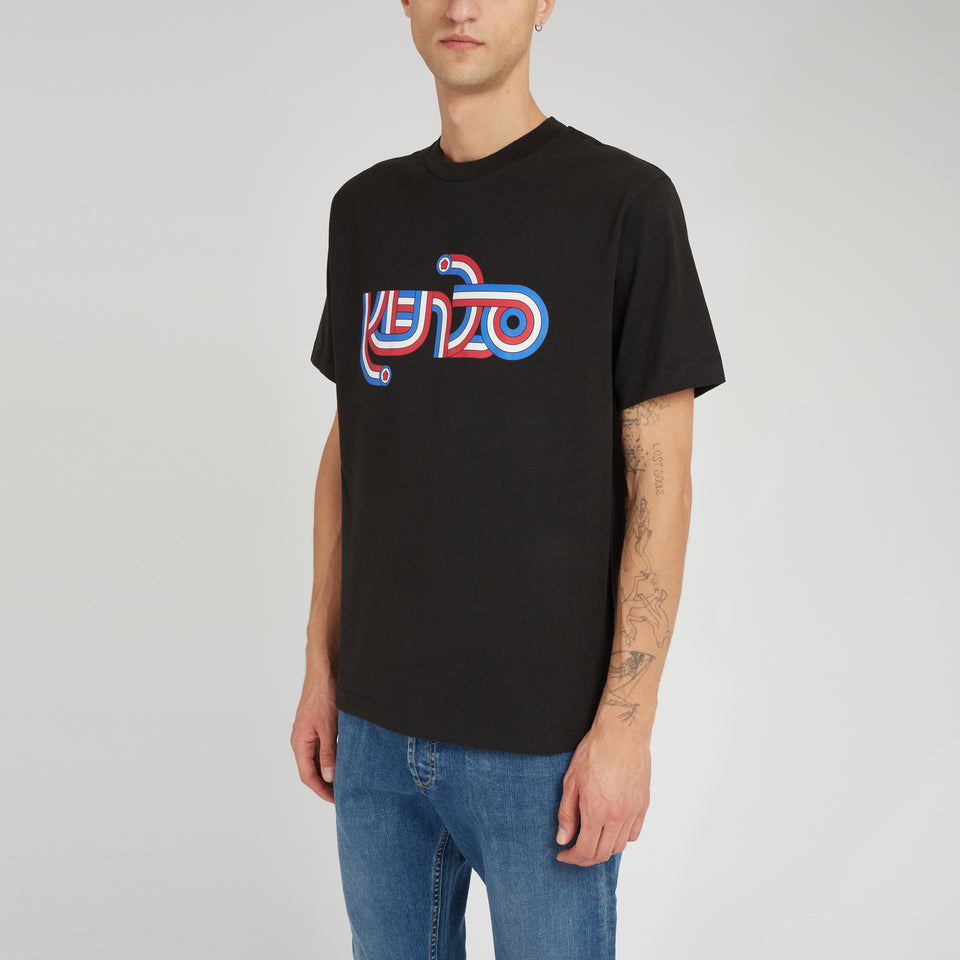 ''Kenzo Target'' T-shirt in black cotton