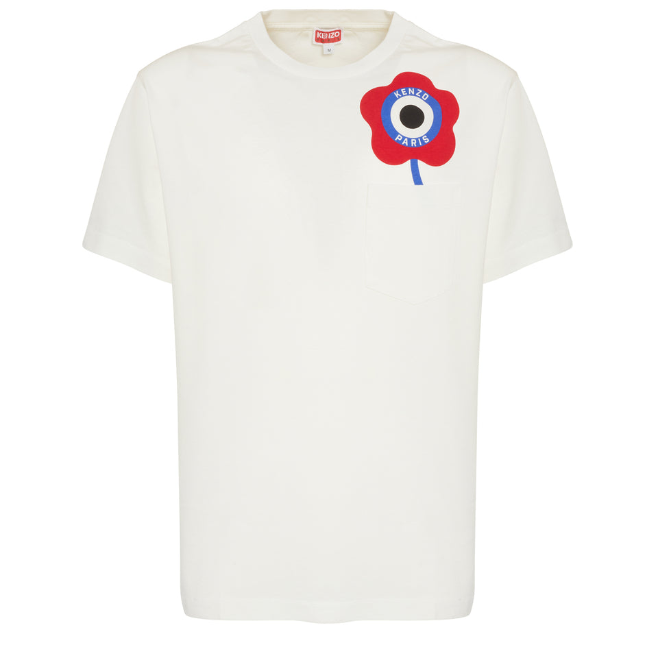T-shirt ''Kenzo Target'' in cotone bianca