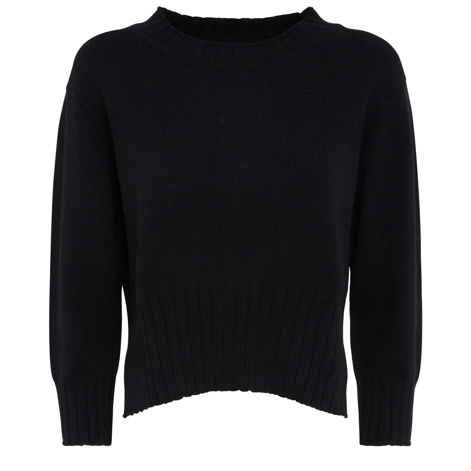 ''Mora'' sweater in black wool