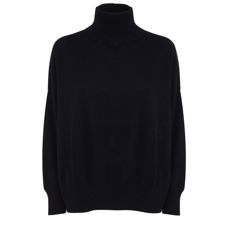Black cashmere sweater