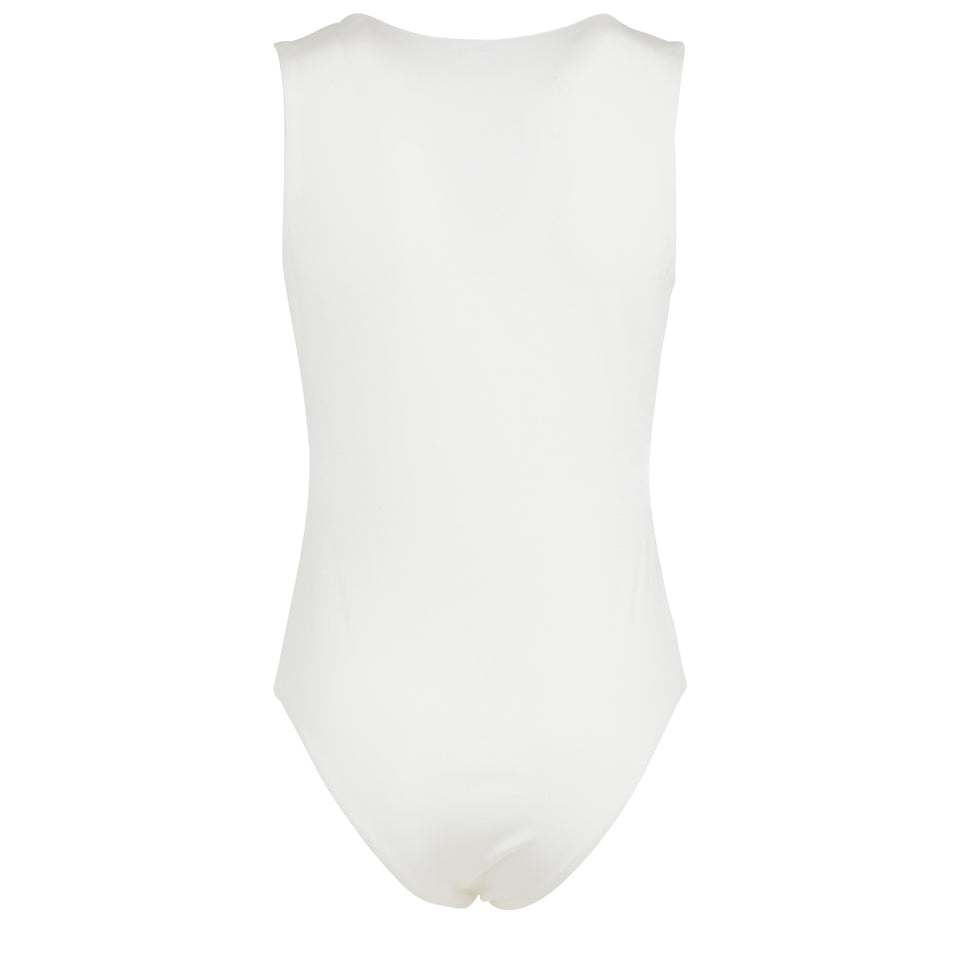 White fabric bodysuit