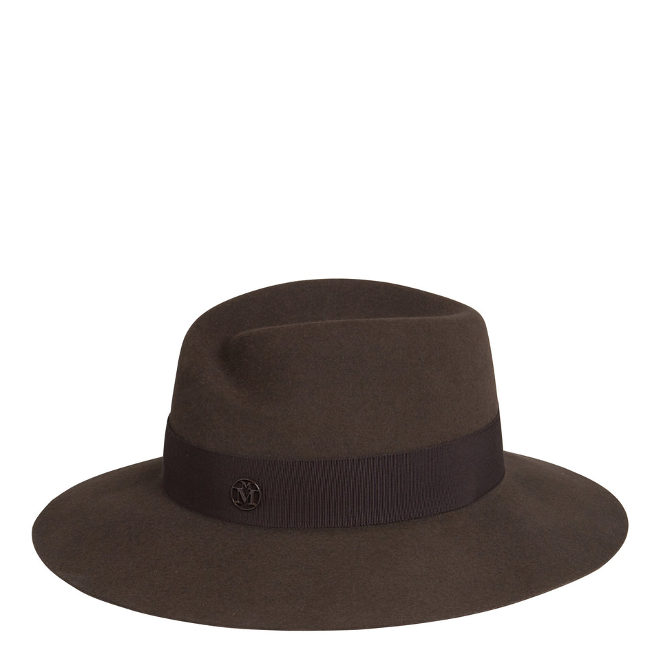 ''Virginie'' hat in brown wool
