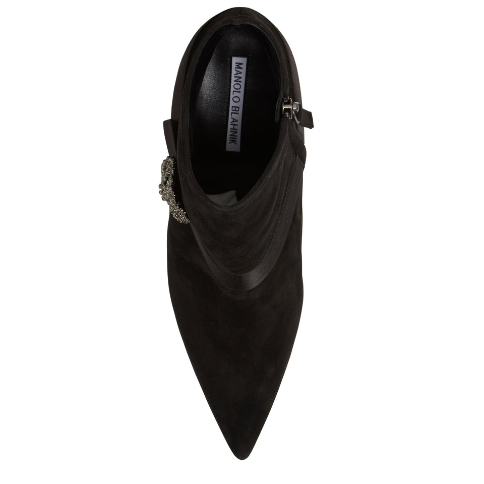 "Plinianu" ankle boot in black suede