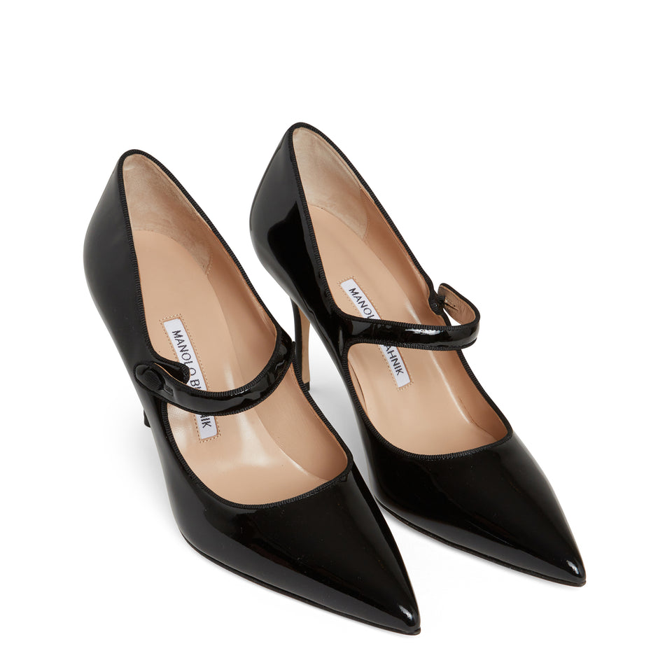 "Camparinew" pumps in black patent leather