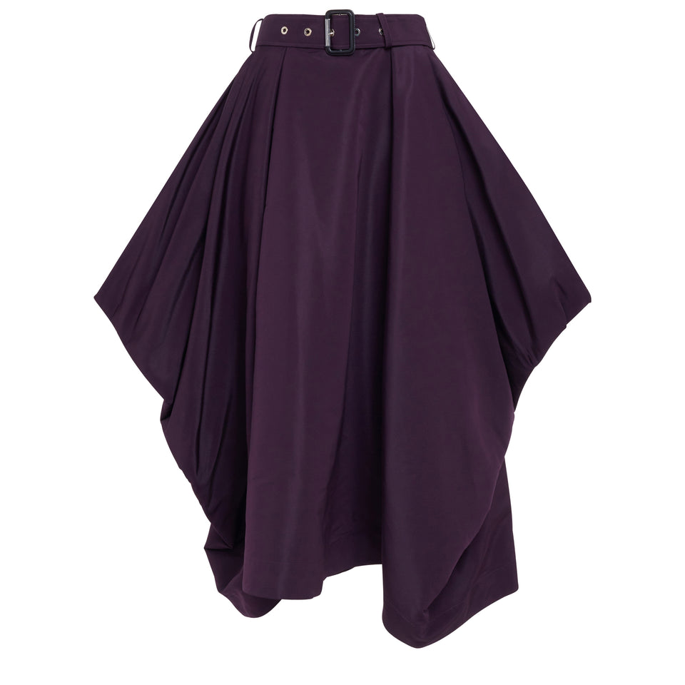 Purple fabric skirt