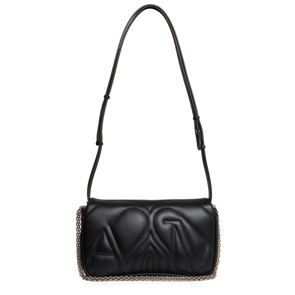''The Seal'' bag in black leather