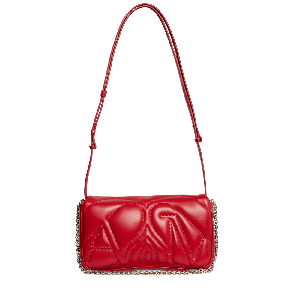 ''The Seal'' bag in red leather