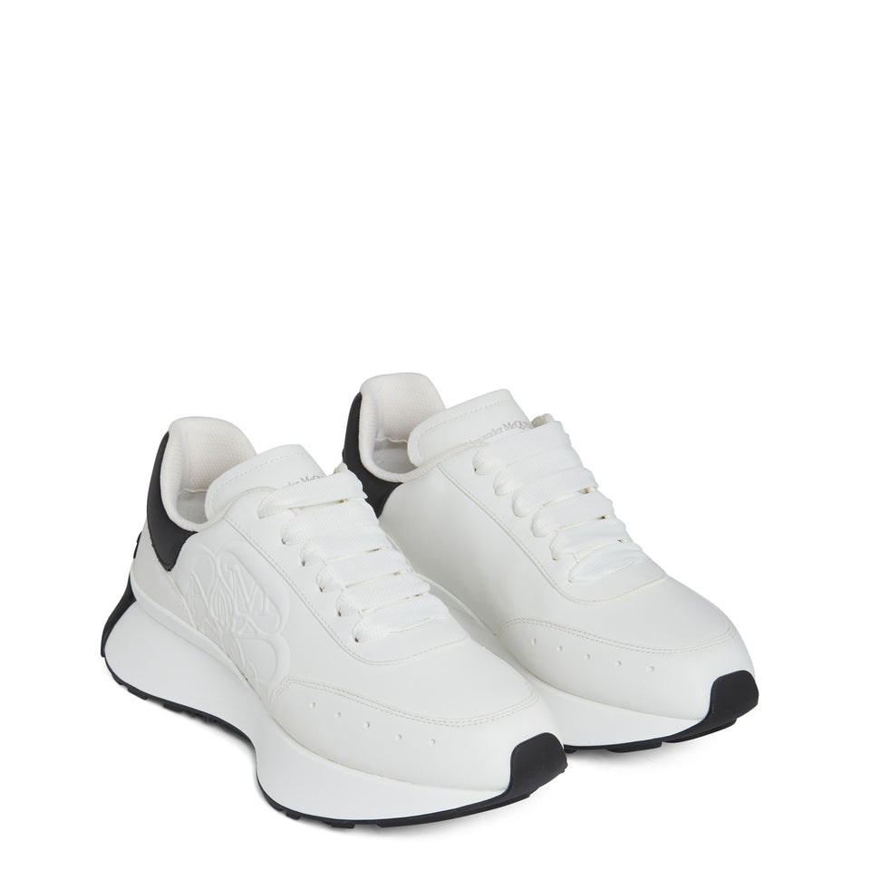 ''Sprint Runner'' sneakers in white leather