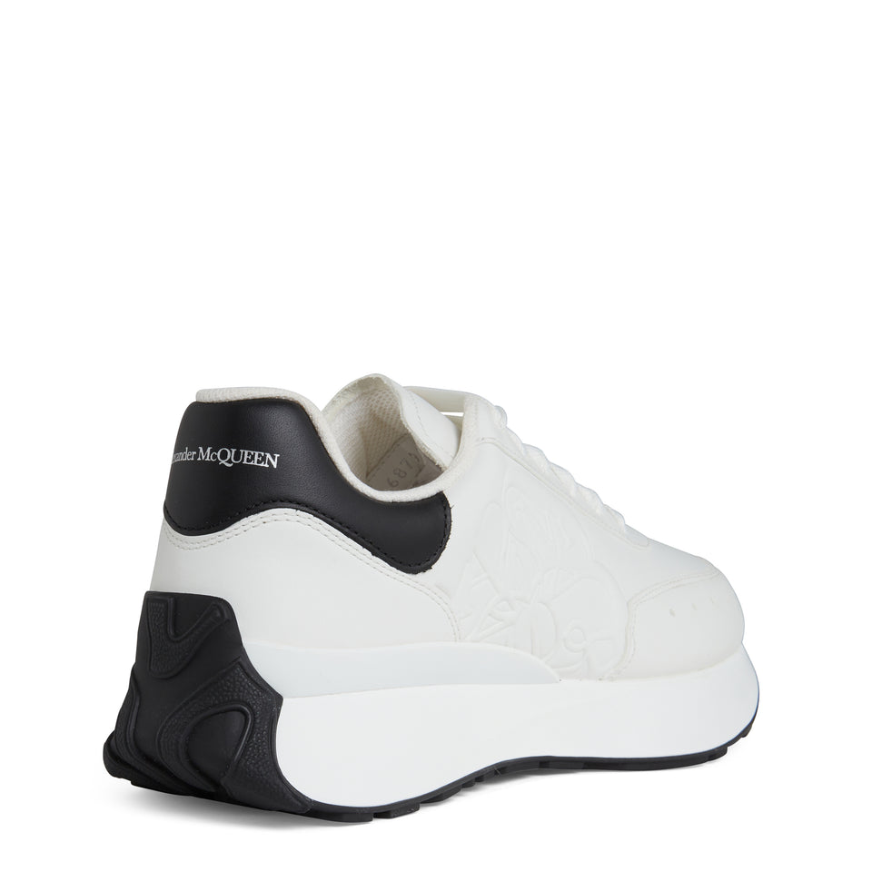 ''Sprint Runner'' sneakers in white leather