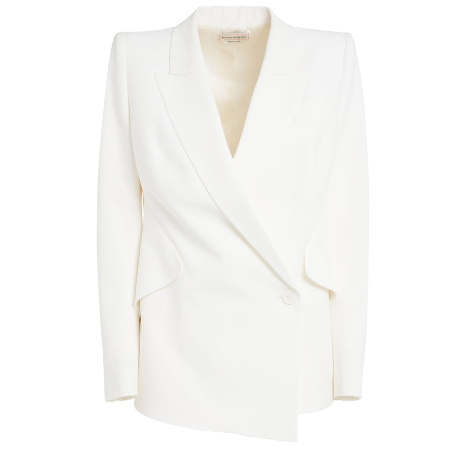 White crepe jacket