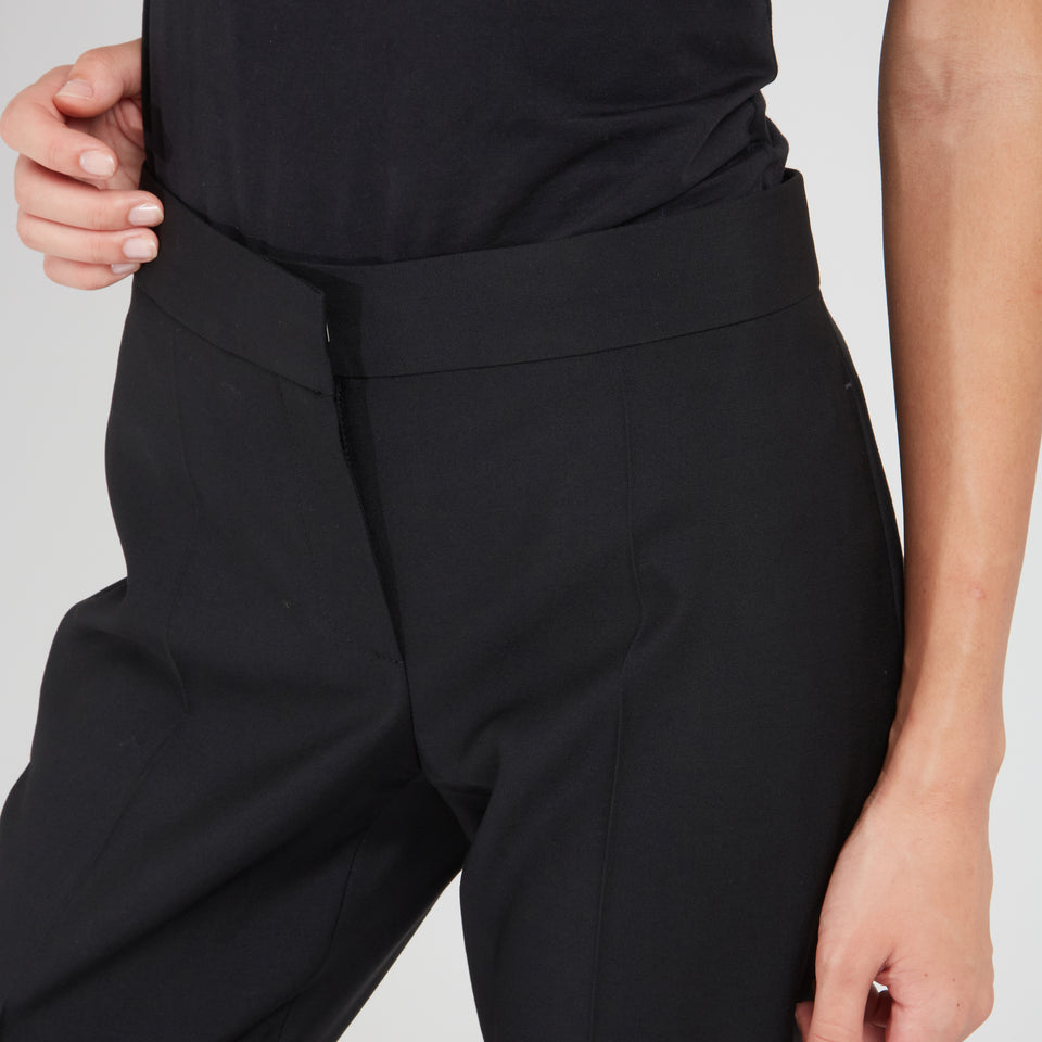 Tailored trousers in black fabric