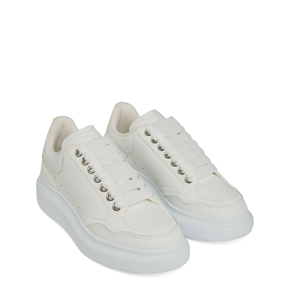 ''Larry'' sneakers in white leather