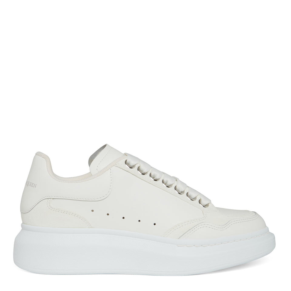 ''Larry'' sneakers in white leather