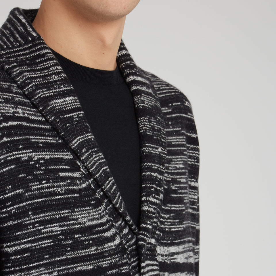 Cardigan in lana grigio
