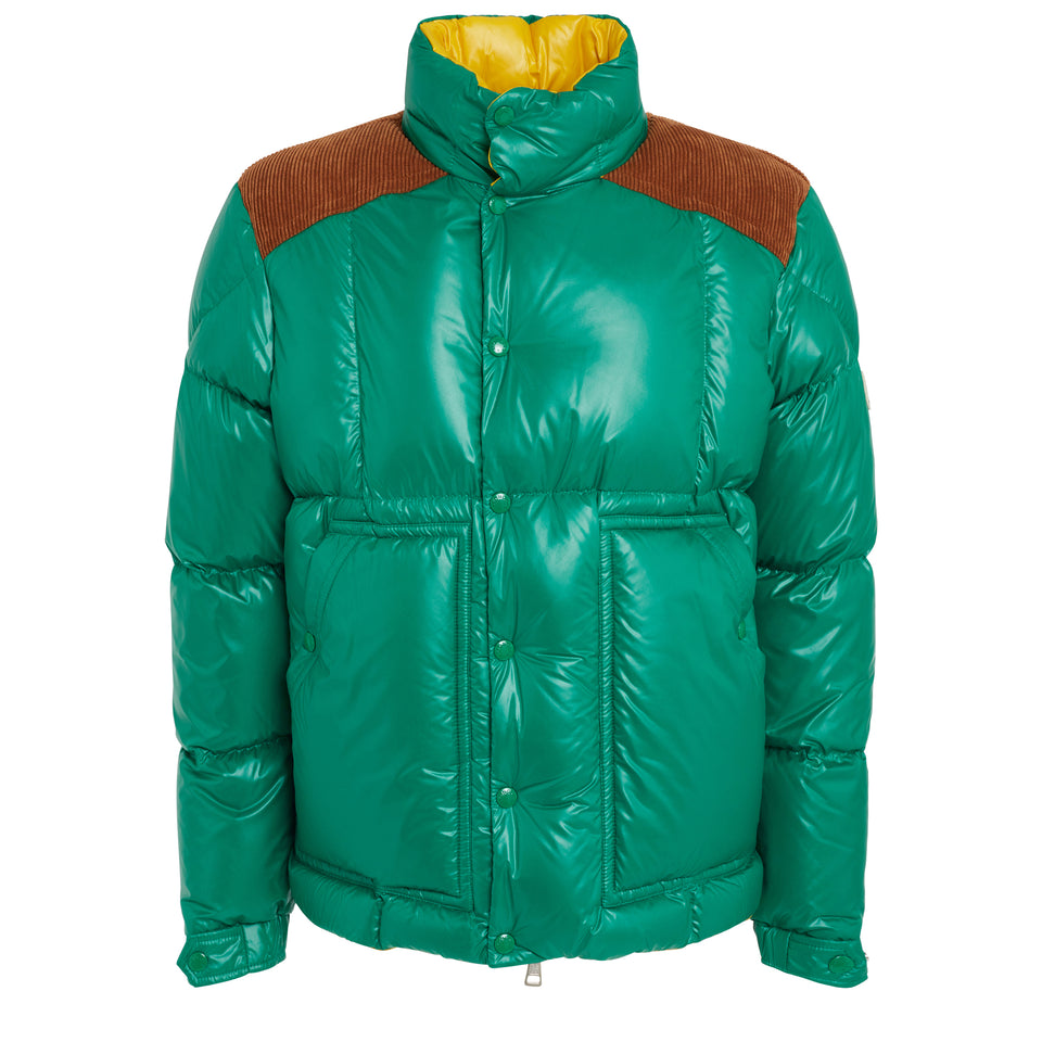 "Ain" down jacket in green fabric