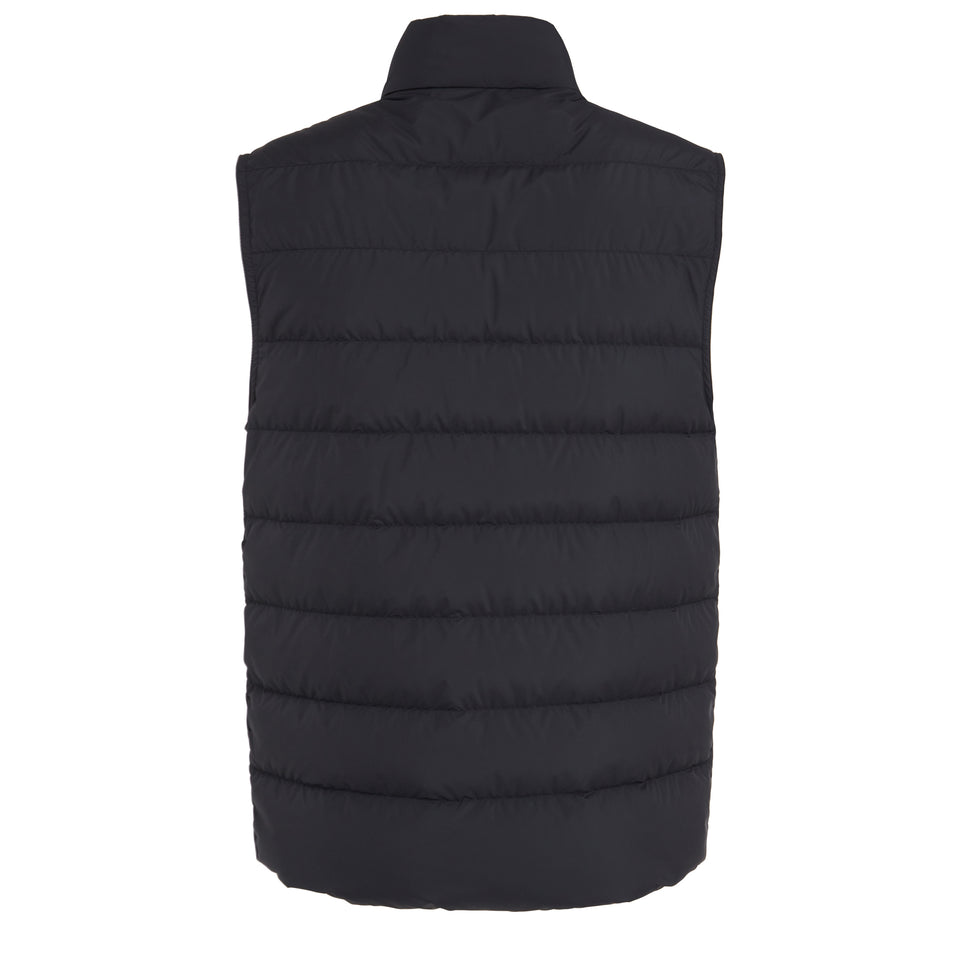 "Treompan" padded vest in blue fabric