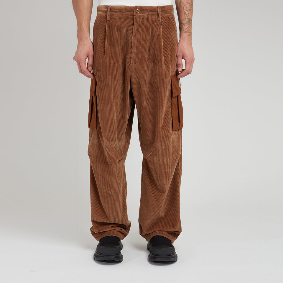 Pantalone in velluto marrone