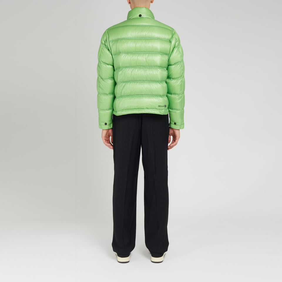"Raffort" down jacket in green fabric