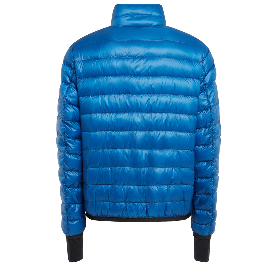 "Hers" down jacket in blue fabric