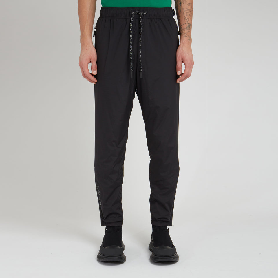 Black fabric trousers