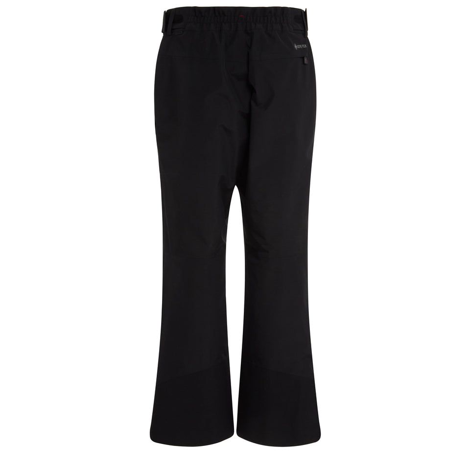 Ski trousers in black technical fabric