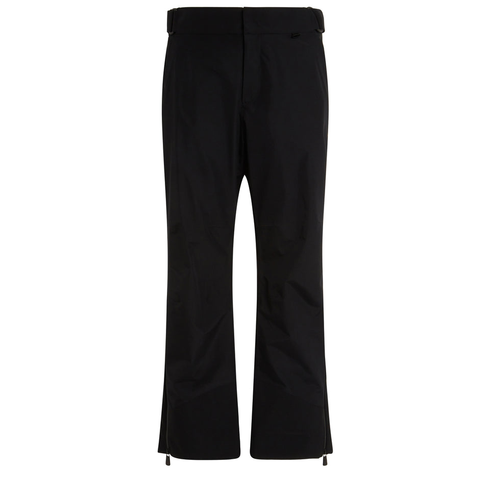 Ski trousers in black technical fabric