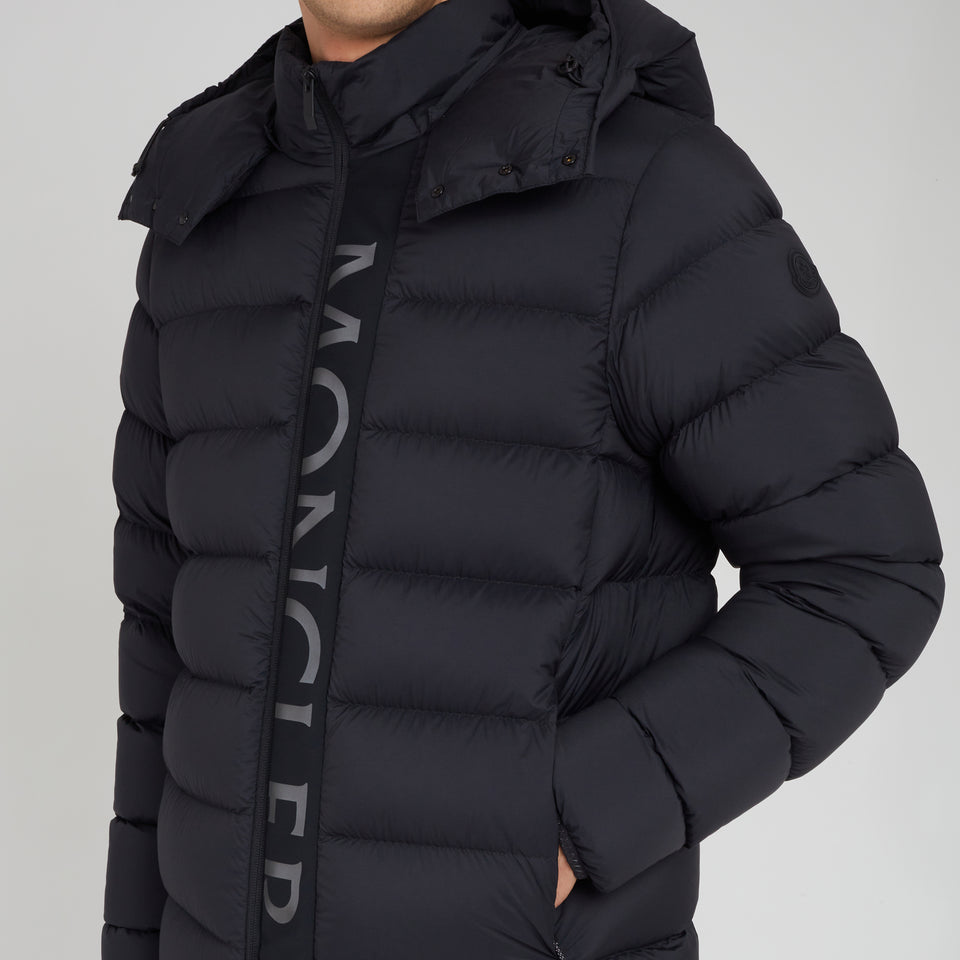 "Ume" down jacket in black fabric