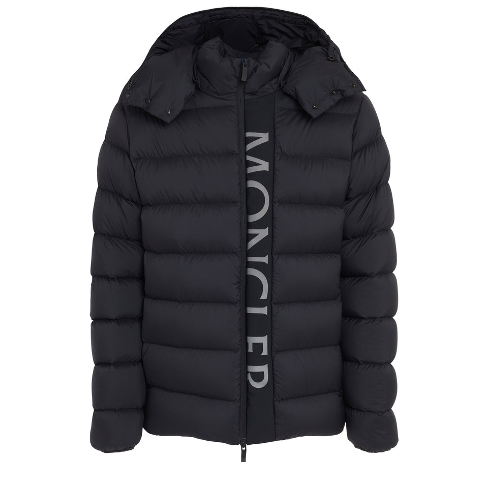 "Ume" down jacket in black fabric