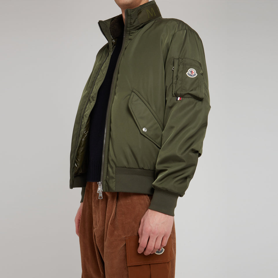 "Timur" jacket in green fabric