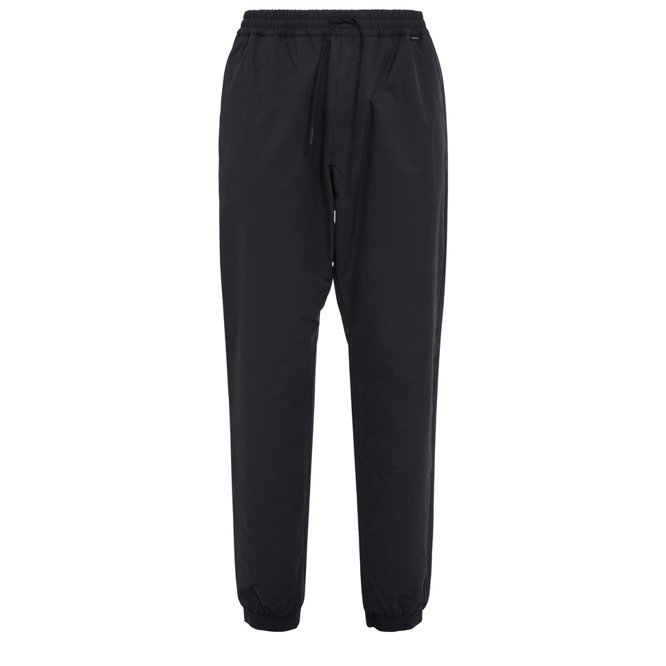 Jogger pants in black cotton