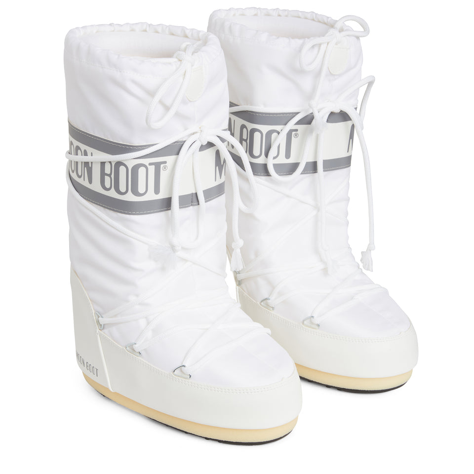 Moon Boot ''Icon'' in white fabric
