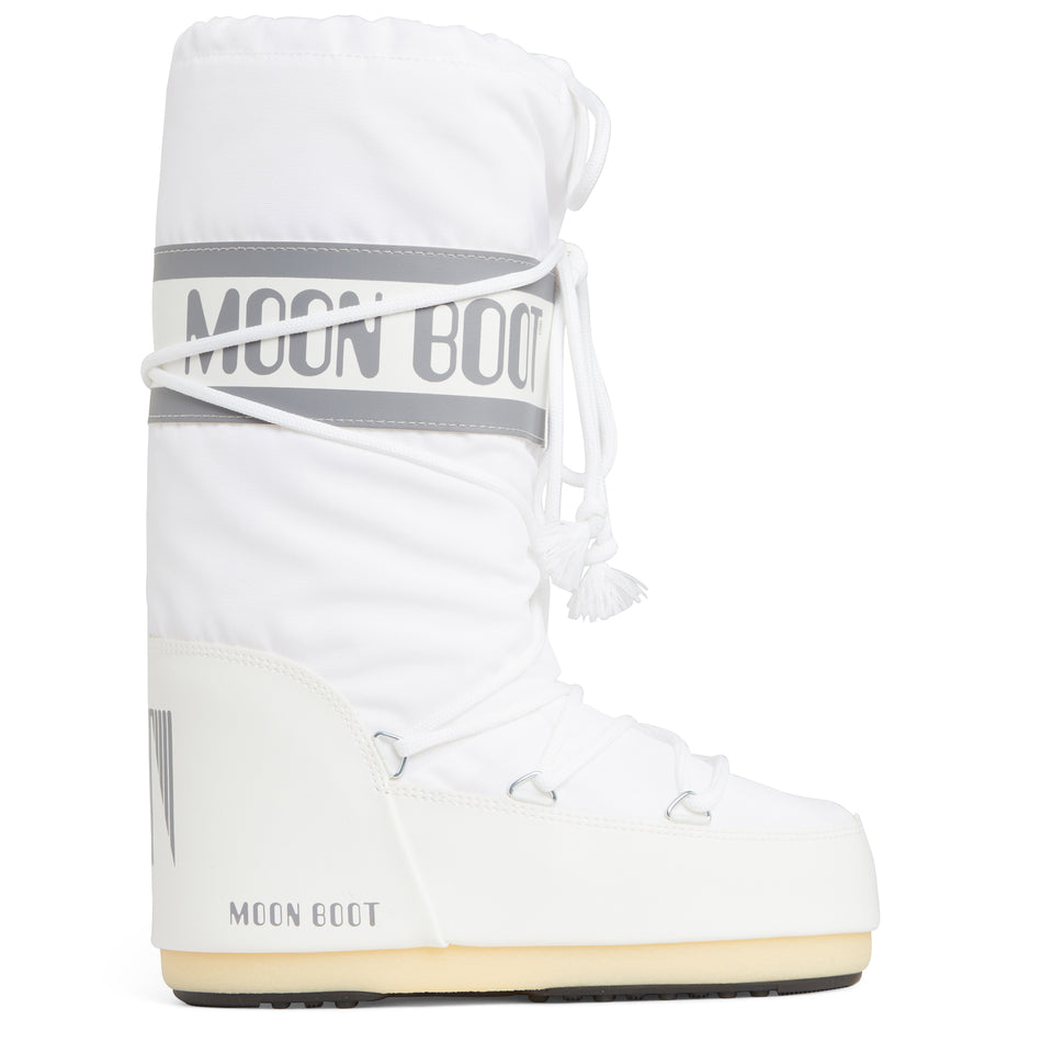 Moon Boot ''Icon'' in tessuto bianchi
