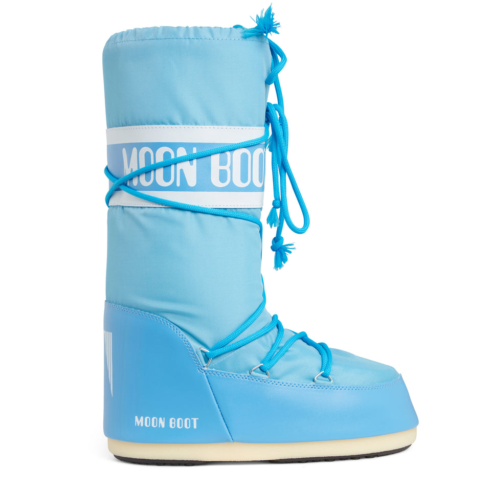 Moon Boot ''Icon'' in light blue fabric