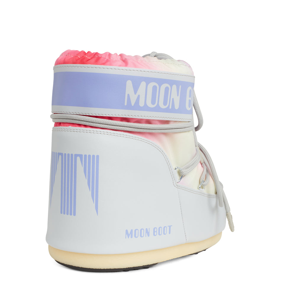 Moon Boot "Icon Low" in nylon multicolor