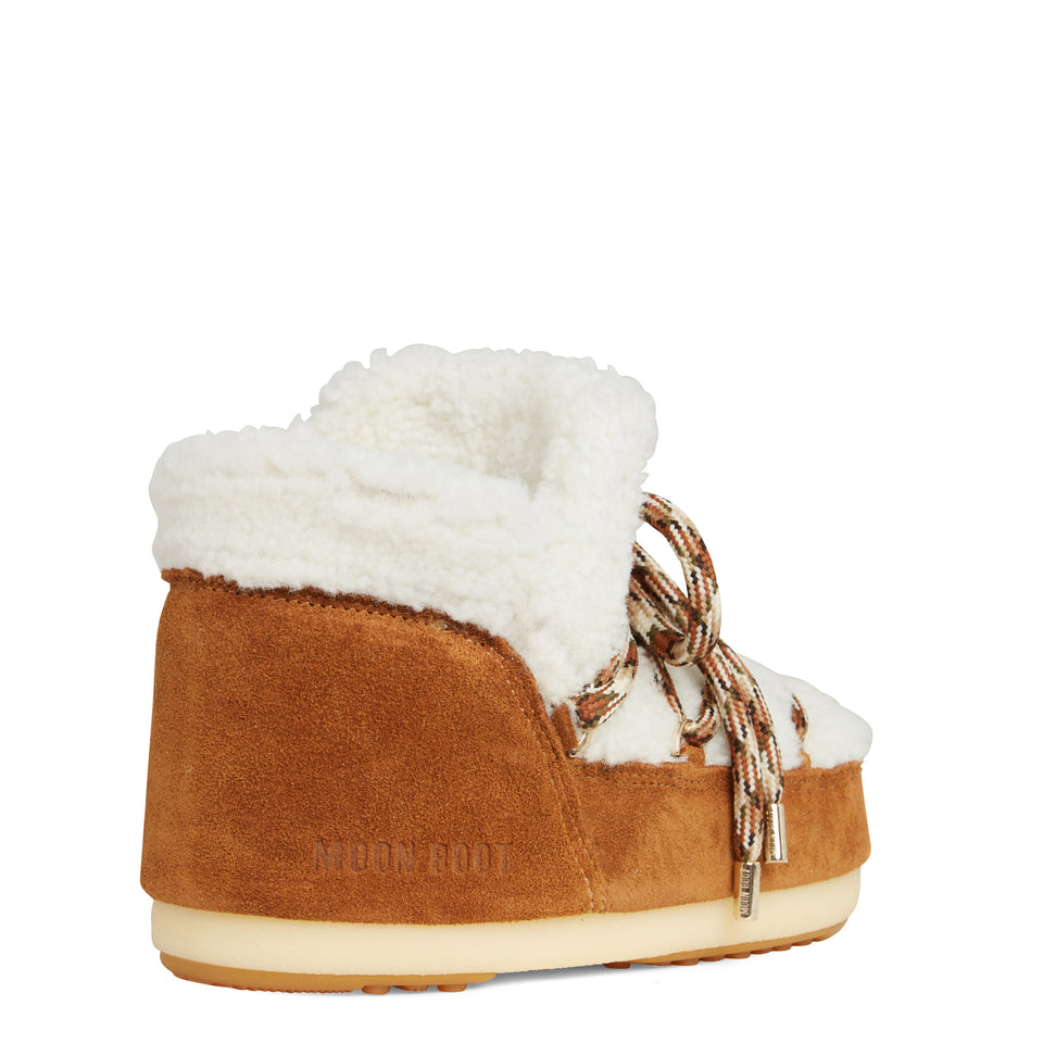 Moon Boot "Pumps" in brown shearling