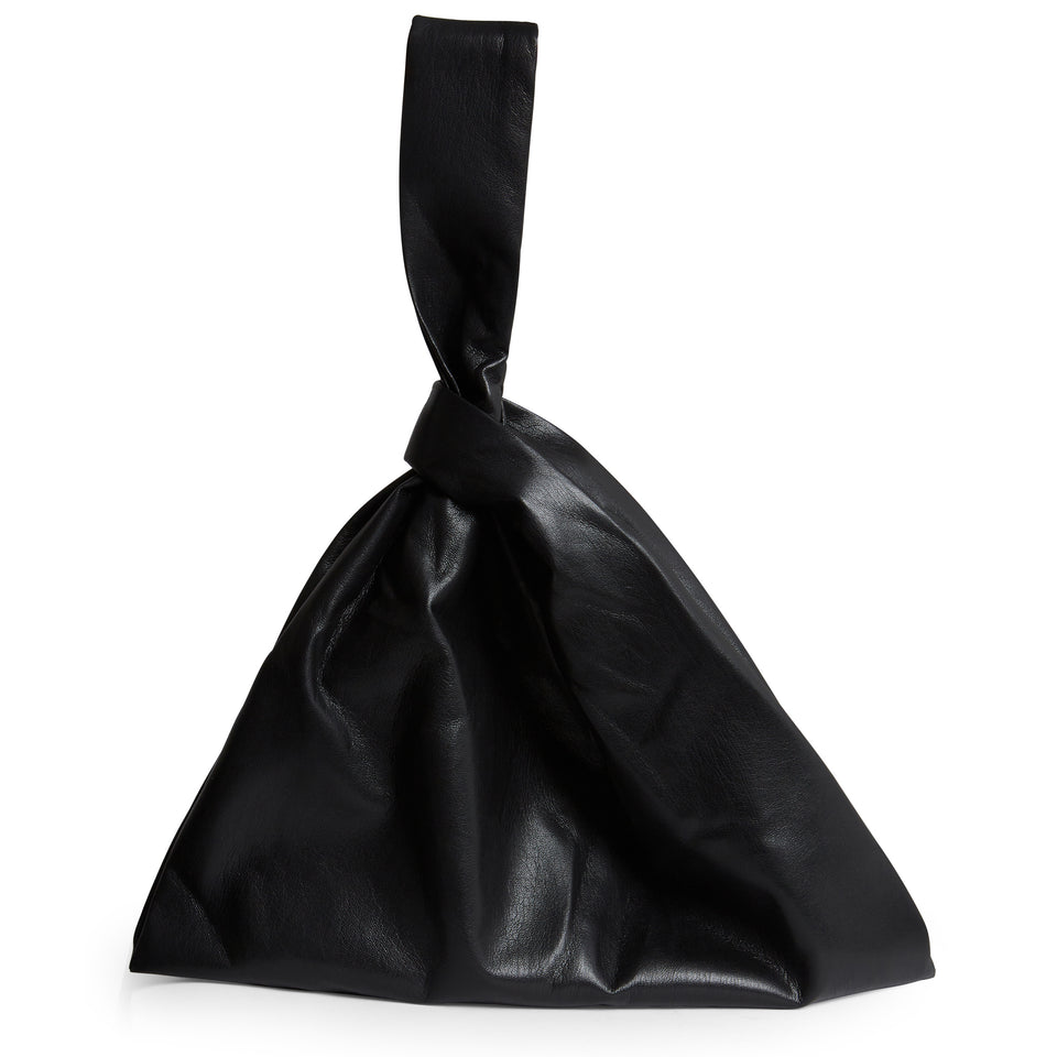 "Jen Large" handbag in black eco leather