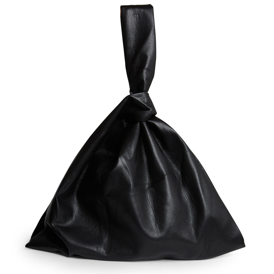 "Jen Large" handbag in black eco leather