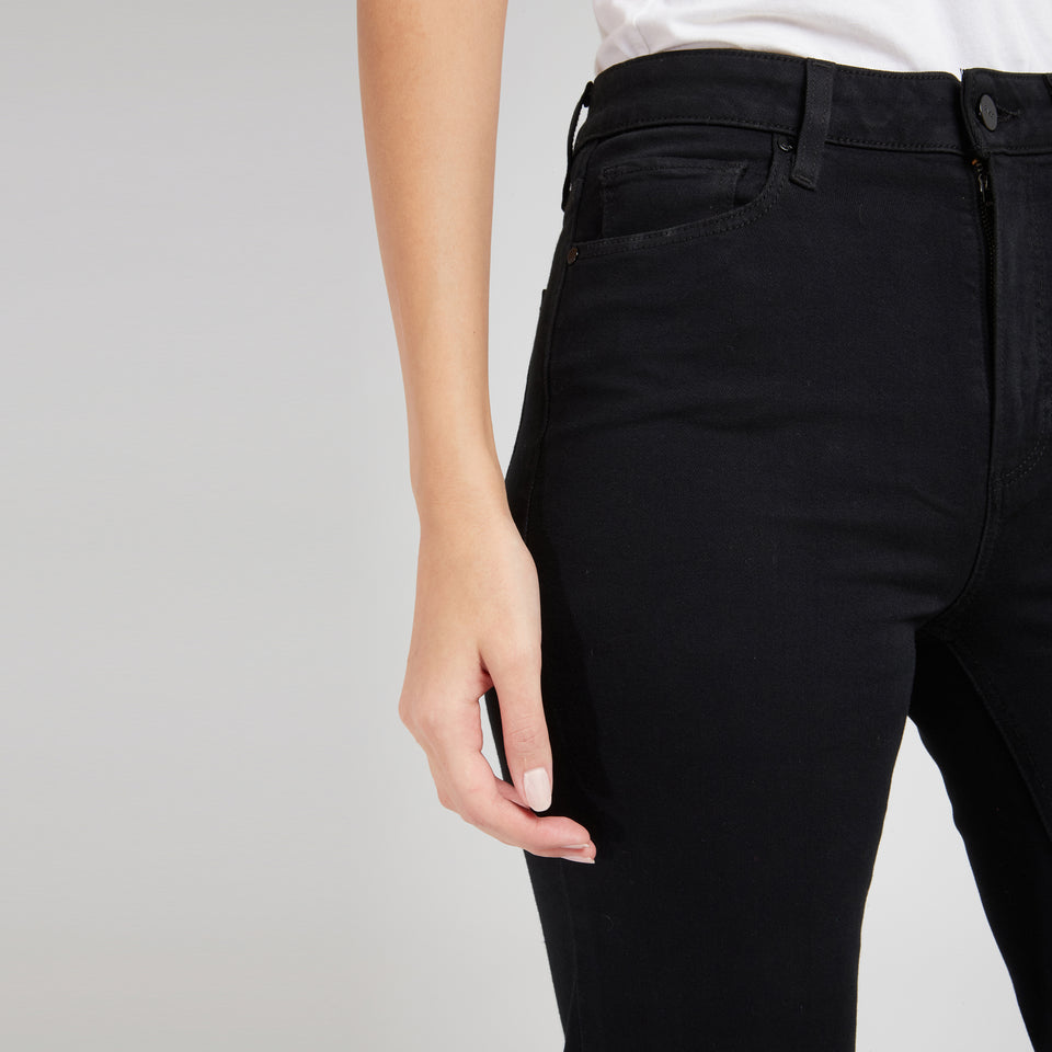 "Leenah" jeans in black denim