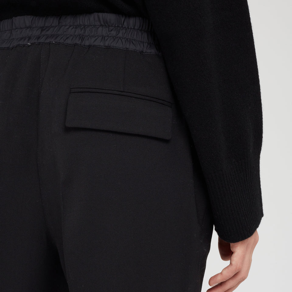 Pantalone in lana nero