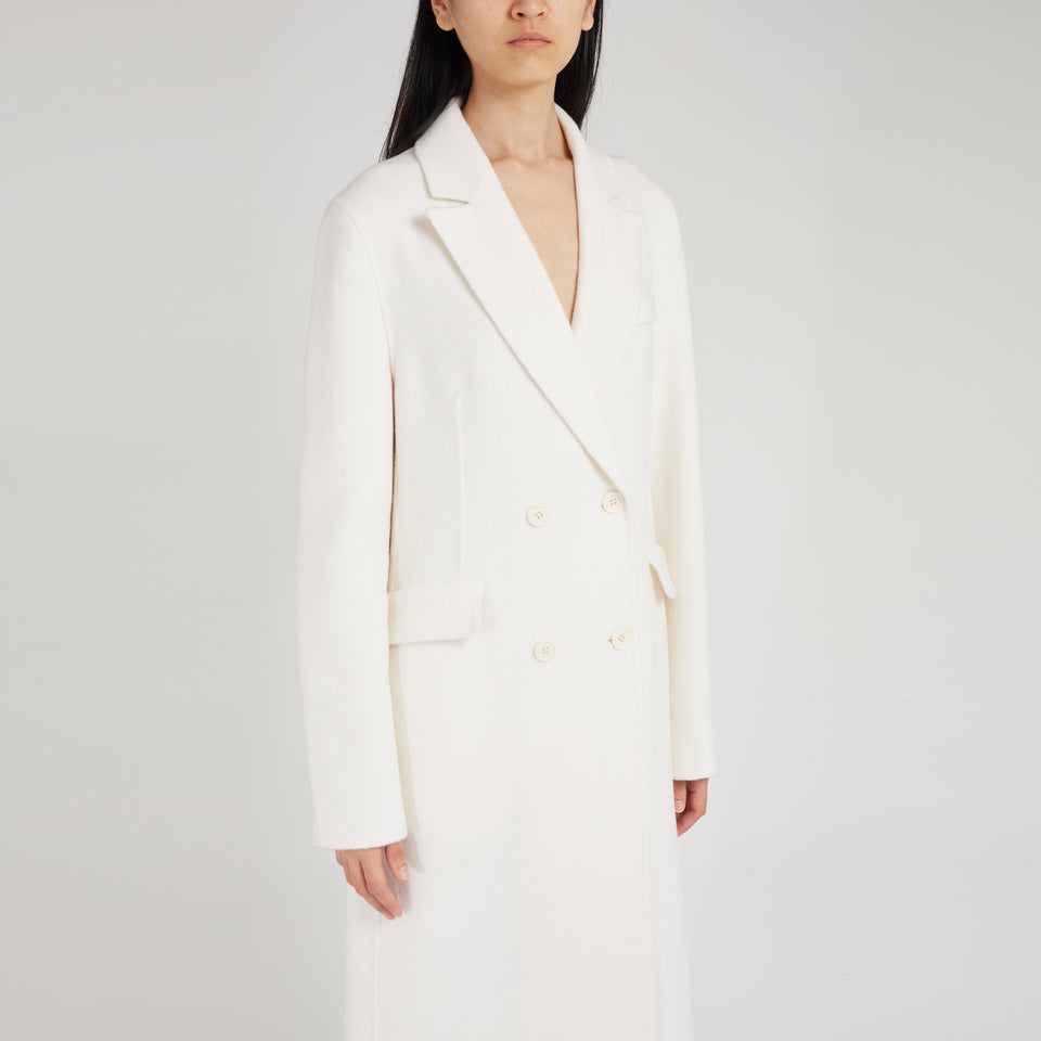Cappotto in lana bianco