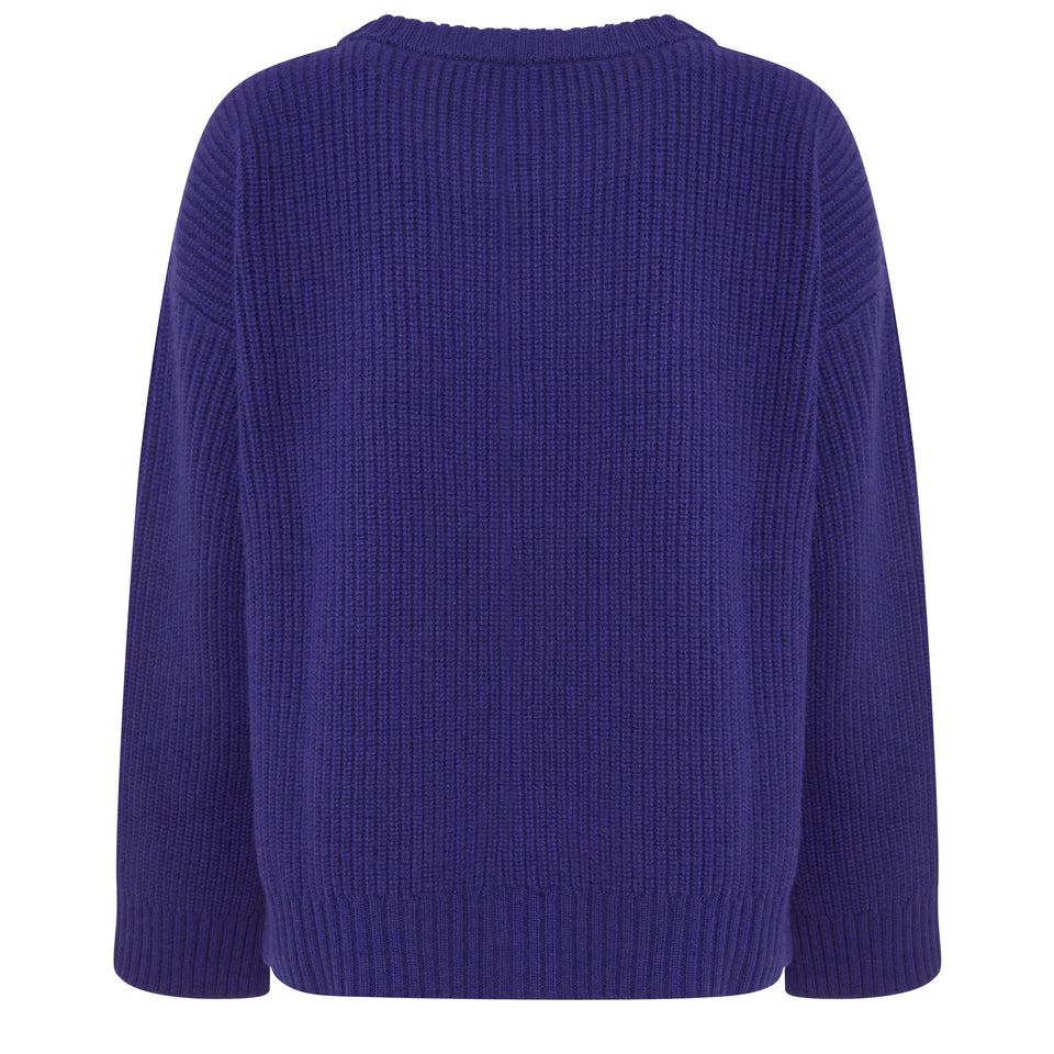 Purple wool sweater