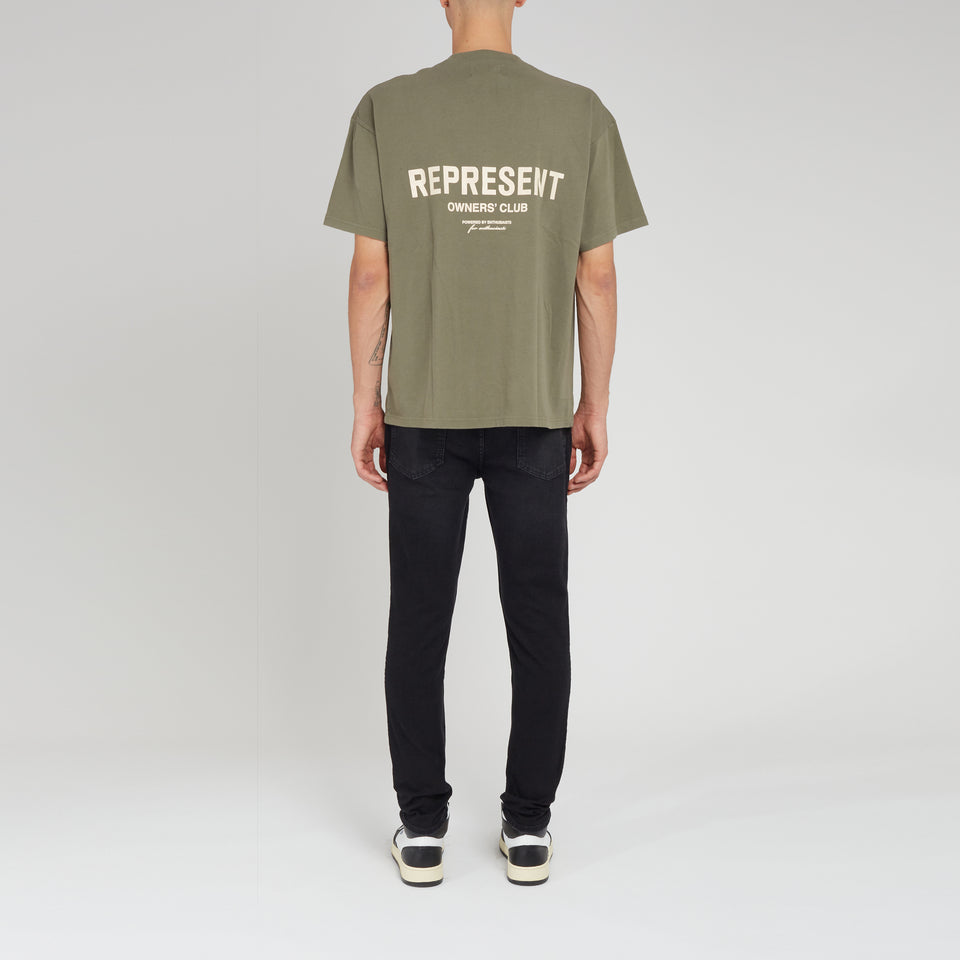 ''Owners club'' T-shirt in green cotton