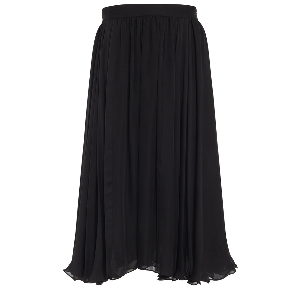Black fabric skirt