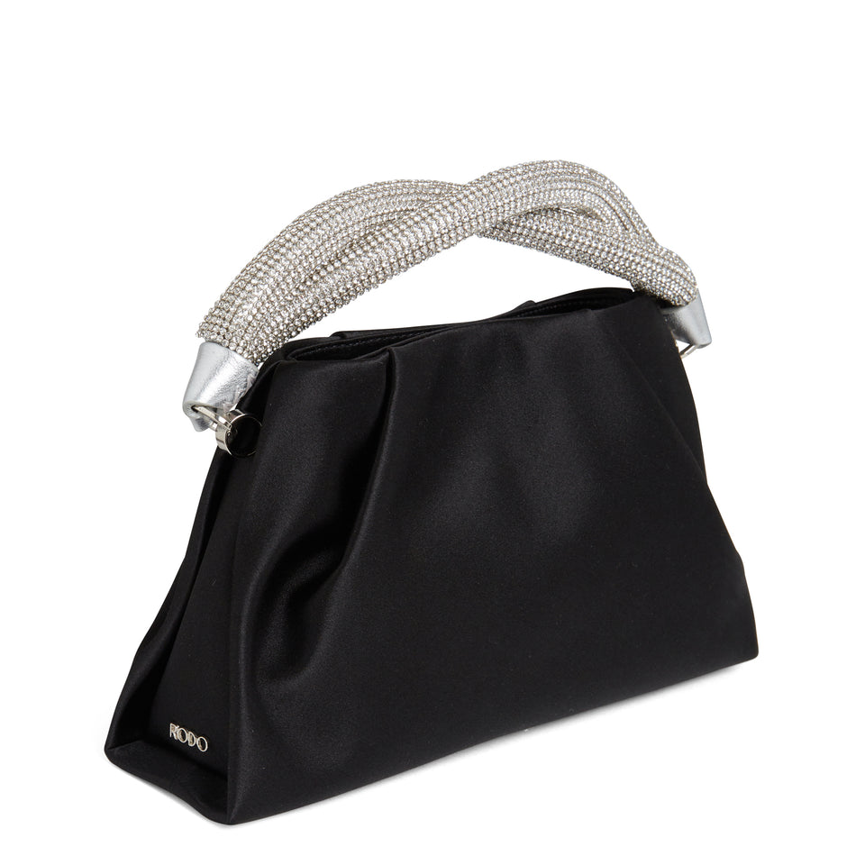''Berenice'' handbag in black satin