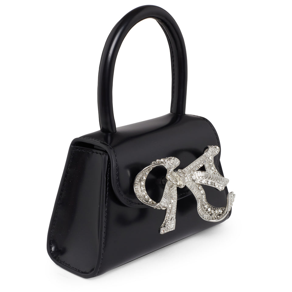 Mini ''The Bow'' bag in black patent leather